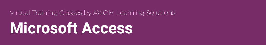 Microsoft Access online training classes